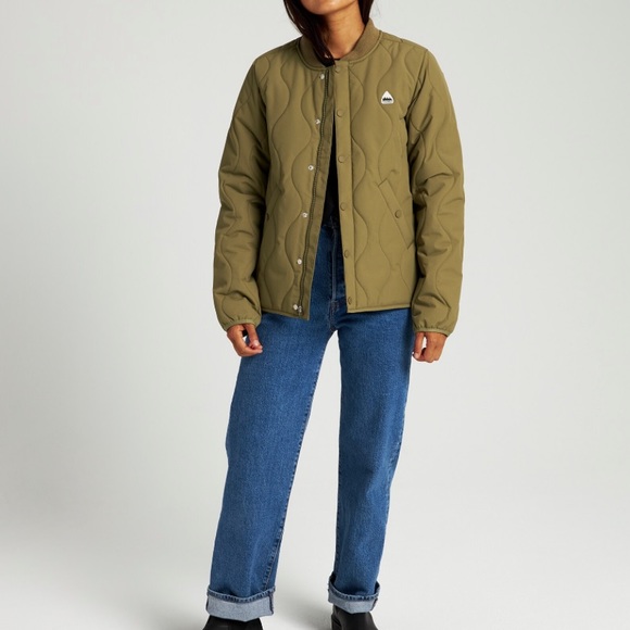 Burton Kiley jacket size small cream white puffer spring jacket - Picture 6 of 8